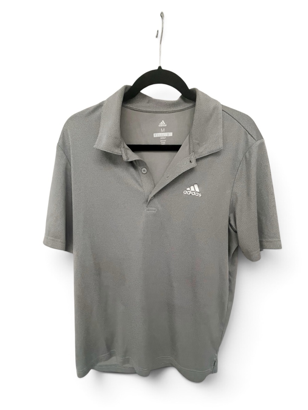 adidas Men’s Gray Athletic Polo Shirt